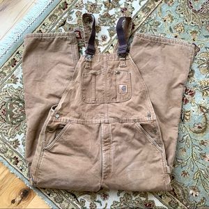 Carhartt insulated bib overalls duck carpenter